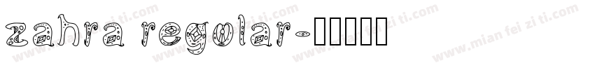zahra regular字体转换